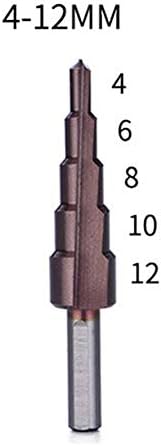 KORAK KOBALT KOBALT KOBALT SET BUCKE SET 4-12/4-20/4-32 mm Alat za bušenje za metalni konus trokut rezač rezača
