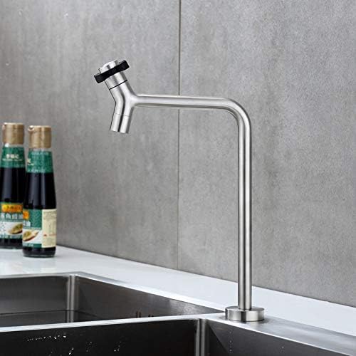 Kuhinjska slavina od nehrđajućeg čelika jednostruka ručica sudoper zakrivljena jednostruka hladna voda Crane dizalica kupaonice Bazen