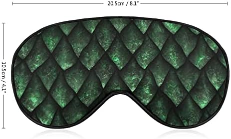 FunnyStar Green Dragon Scale meka maska ​​za spavanje maska ​​za spavanje za spavanje zavenjenih očiju savršeni blokovi svjetlosti