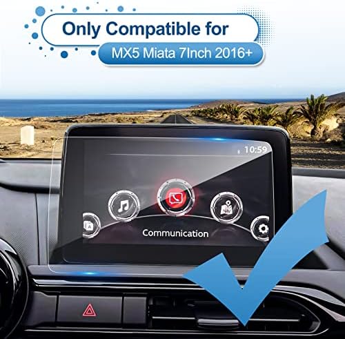 Coleya -2022 2023 Zaštitna folija MX-5 Miata za 7-inčnog zaslona osjetljivog na dodir Mazda MX-5 Miata 2023 M azda MX-5 Kaljeno