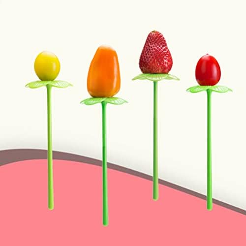 10kom kuhinjski gadget u obliku cvijeta voćna vilica čačkalica voćni alat crtani blagdanski vilica Pribor za jelo set posuđa