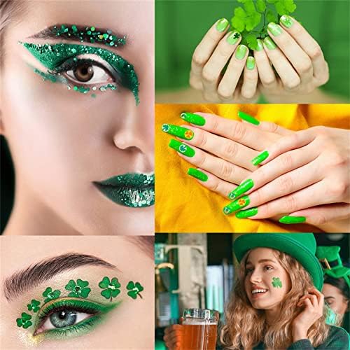 Naljepnica za nokte Poljski nakit nakit mekana dan keramika Patrickov St. Erland Svjetlo zeleni naljepnice za manikuru na noktima Sjaj