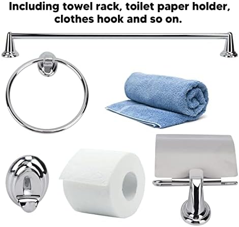 4 komada kupaonica set zidni nosač držača ručnika od nehrđajućeg čelika toaletni papir držač kuka za kuku za dodatak za kupaonicu